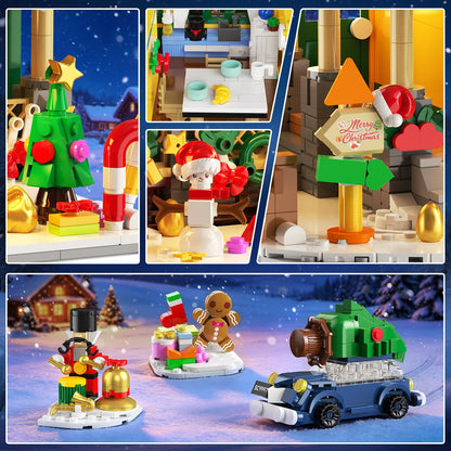 Calendario Avvento 2026 Casa di Natale Mini Mattoncini con Luci