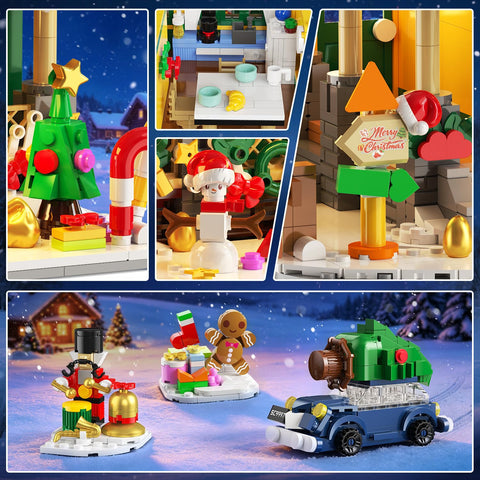 Calendario Avvento 2026 Casa di Natale Mini Mattoncini con Luci