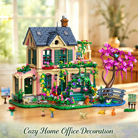Casa Giardino Artistica con luci – Set da costruzione per adulti