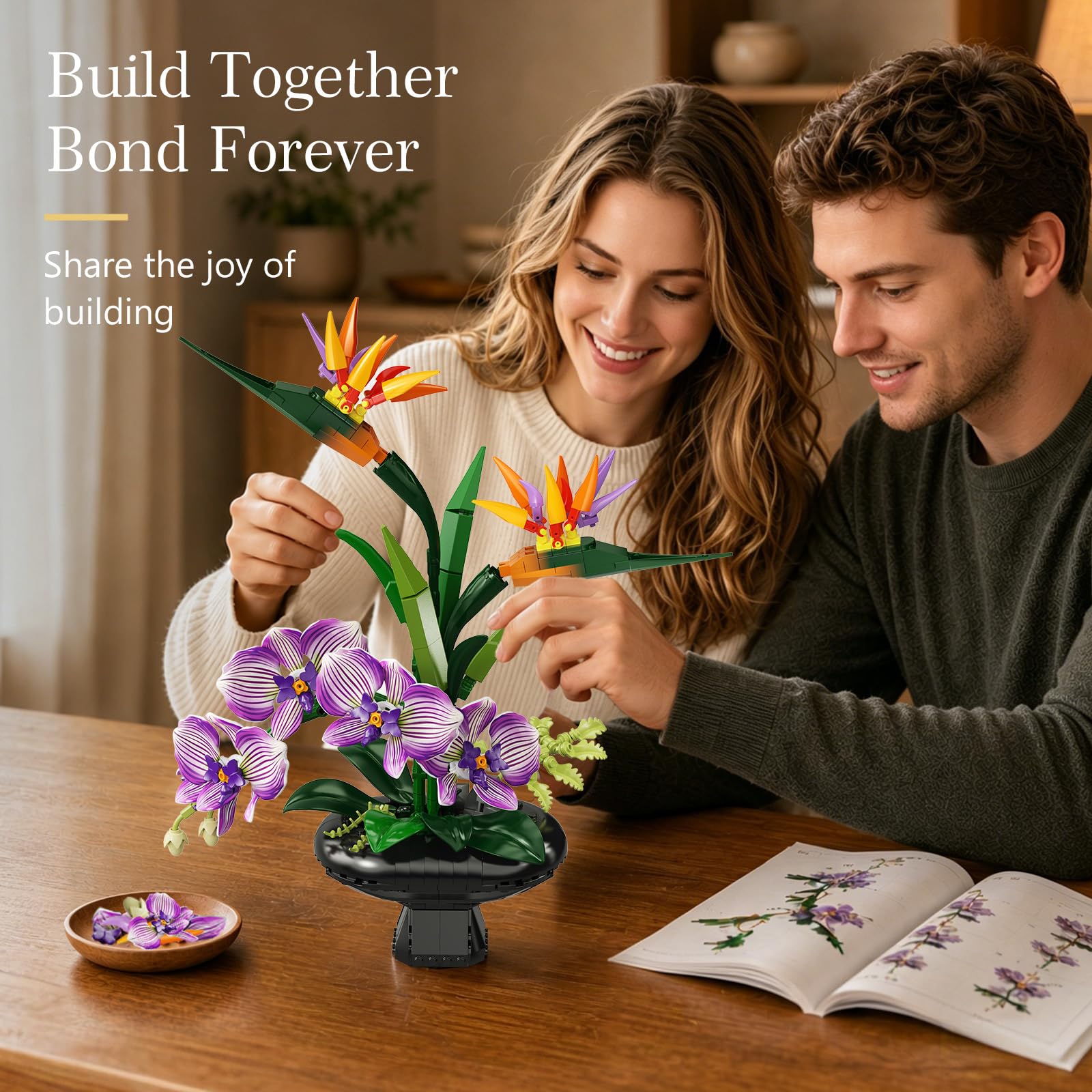 Orchidea Elegante con Vaso – Decorazione Floreale da Costruire
