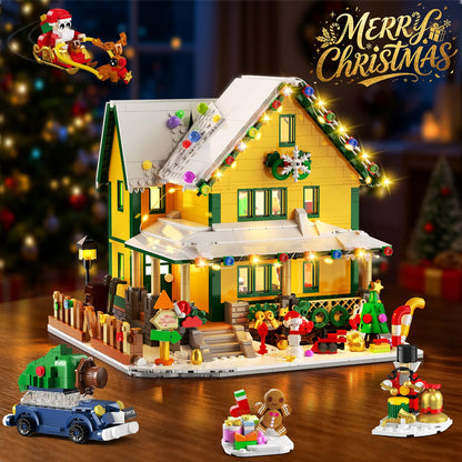 Calendario Avvento 2026 Casa di Natale Mini Mattoncini con Luci