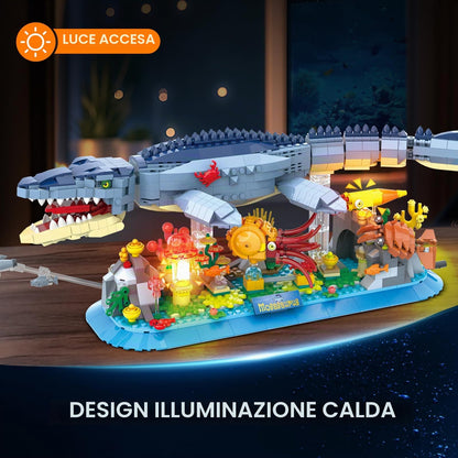 Mosasaurus – Set di Costruzione con Luci