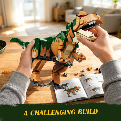 Set da Costruzione Dinosauro Meccanico con Meccanismo a Manovella