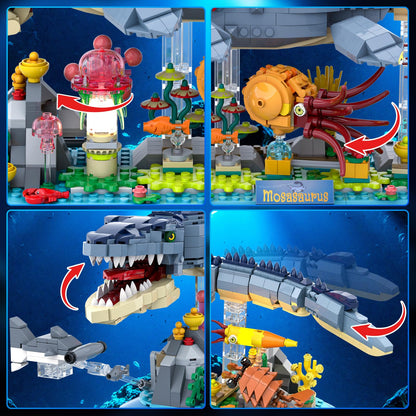 Mosasaurus – Set di Costruzione con Luci