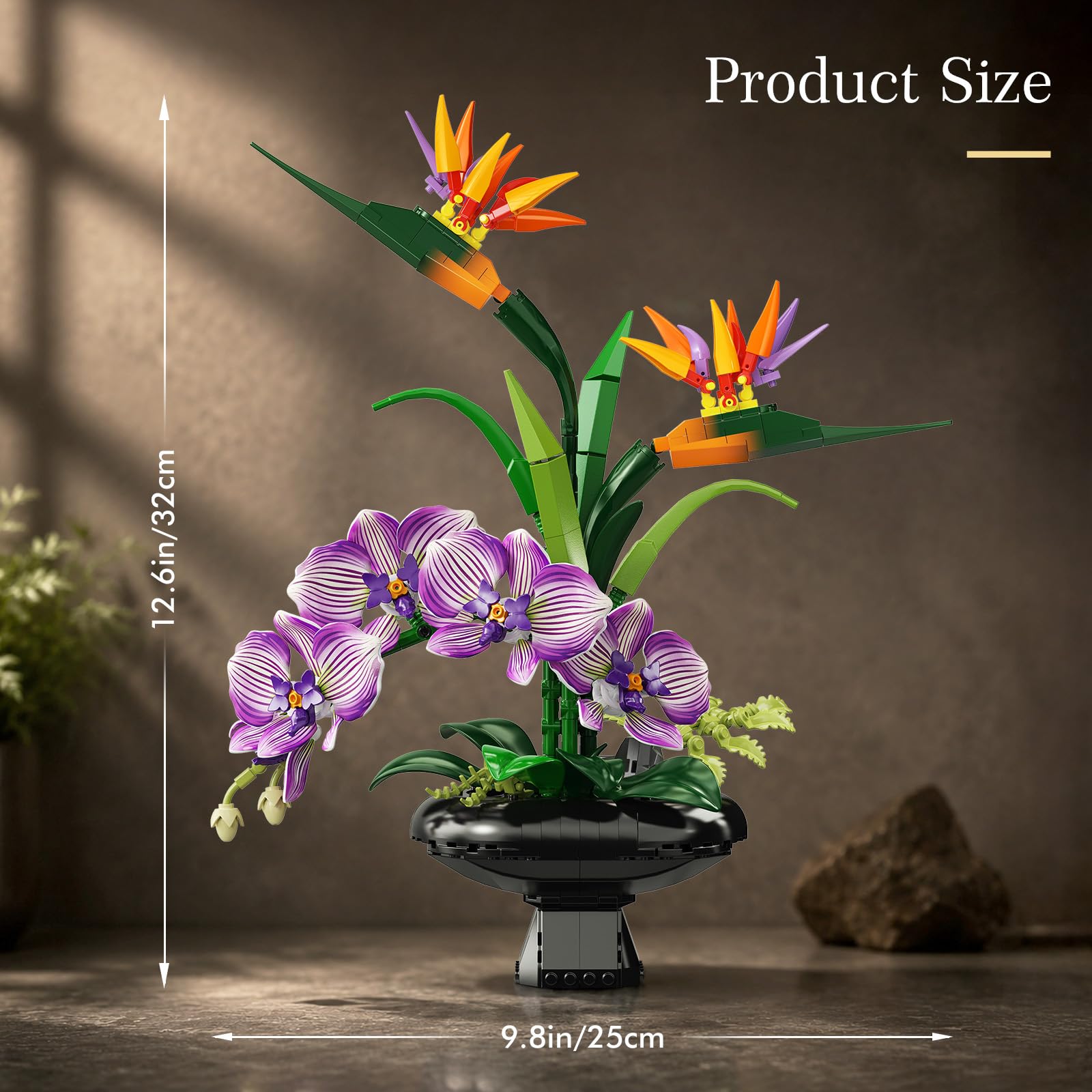 Orchidea Elegante con Vaso – Decorazione Floreale da Costruire