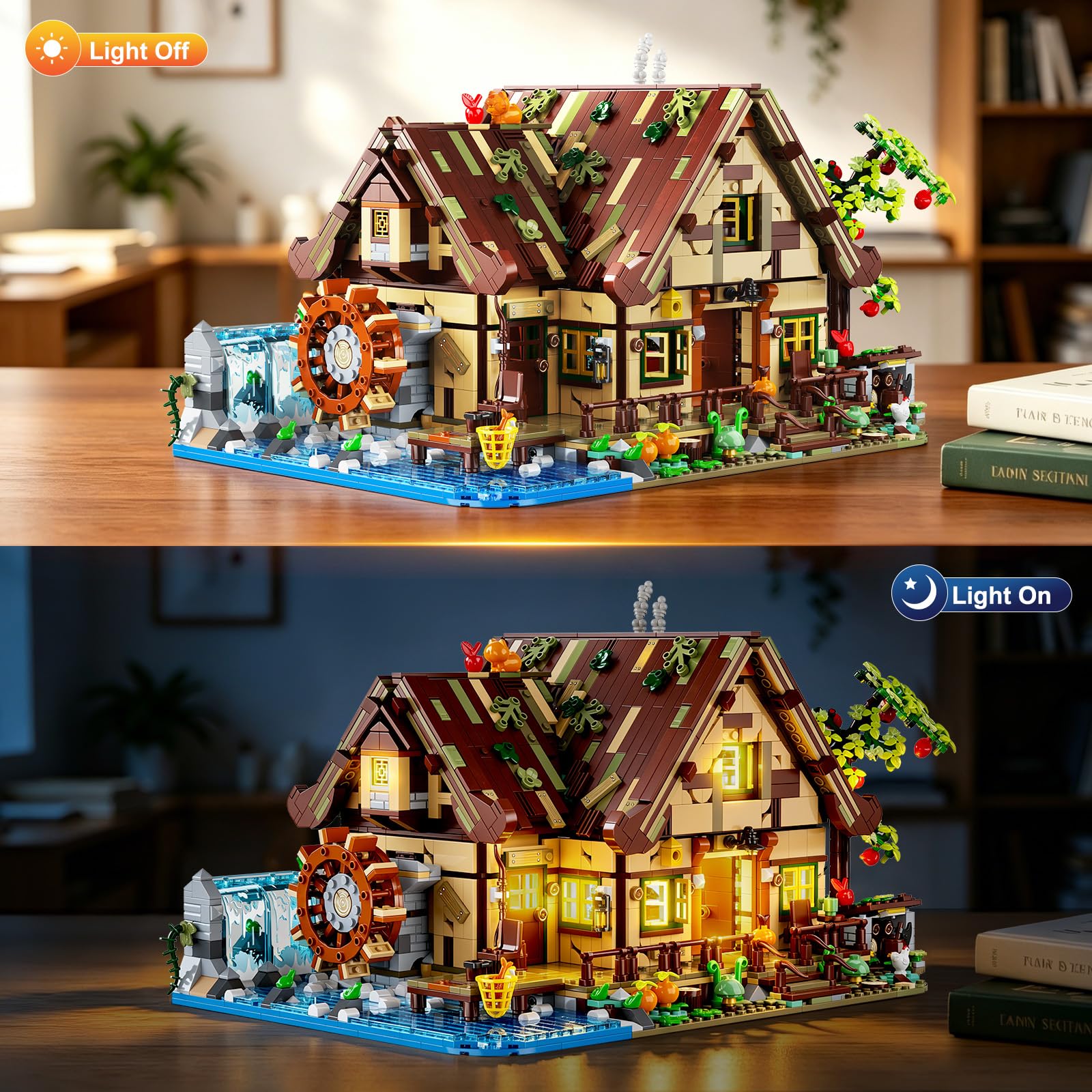 Casetta in Legno da Costruire con Luci LED