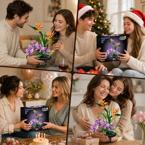 Orchidea Elegante con Vaso – Decorazione Floreale da Costruire