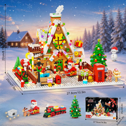 Calendario dell’Avvento 2026 – Mini Set da Costruzione Casetta di Pan di Zenzero con Luci LED